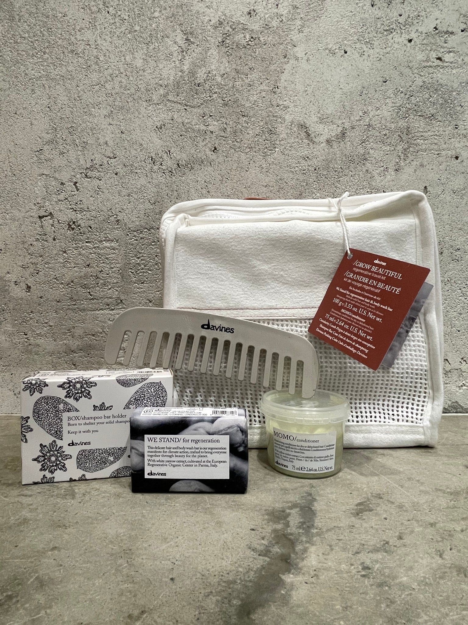 Davines Grow Beautiful Regenerative Travel Kit